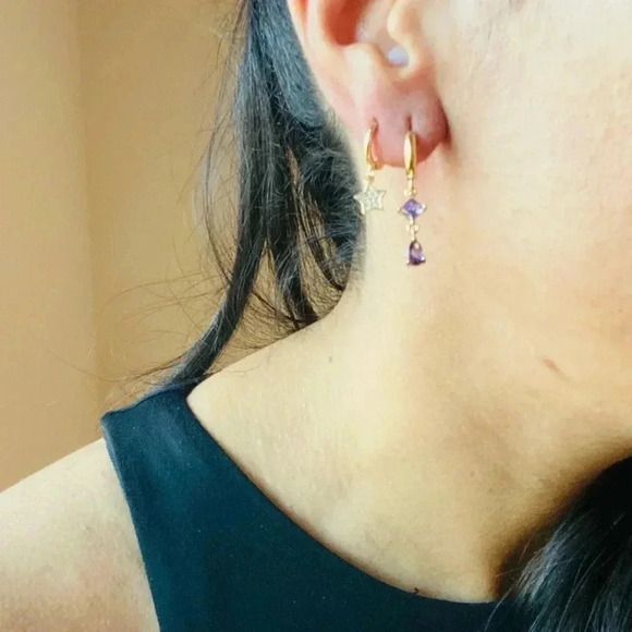 Huggie HOOPS Drop Earrings - Picture 4 of 4